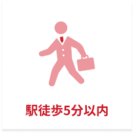 駅徒歩5分以内